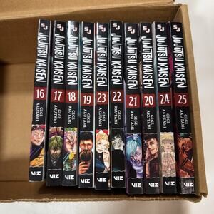 Jujutsu Kaisen Manga English Set Vol 16 to 25 (10 Books) Gege Akutami Comics